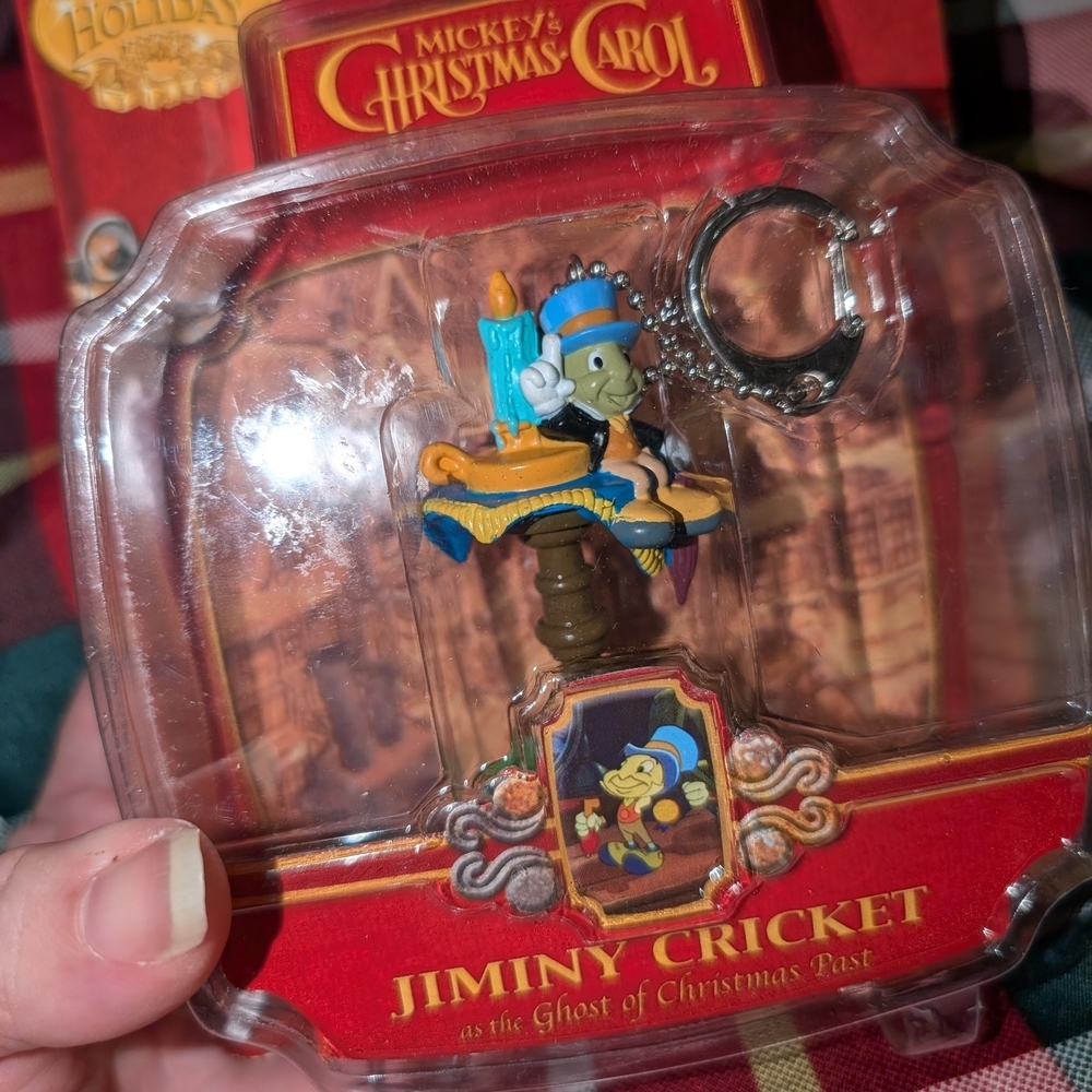Mickey Mouse Jiminy Cricket Christmas Carol Keychains - Picture 6 of 6